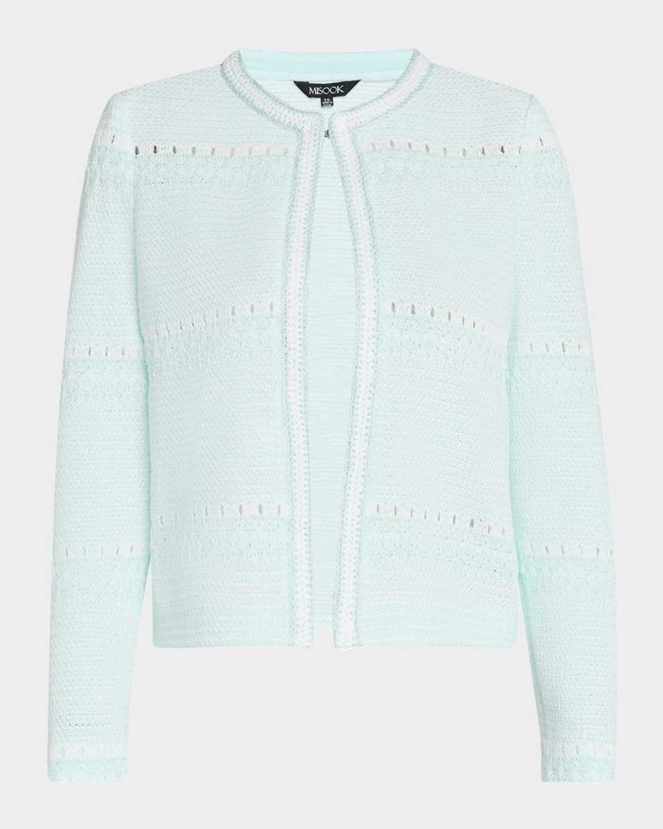 Modern-Fit Tweed Knit Jacket